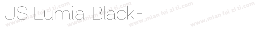 US Lumia Black字体转换